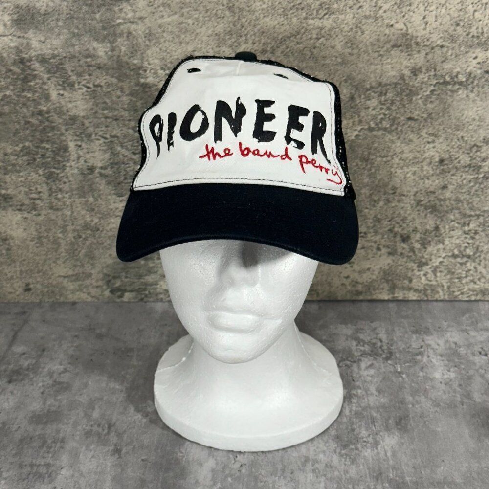 Pioneer The Band Perry Hat OS Black White Adjustable‎ Country Snapback Trucker
